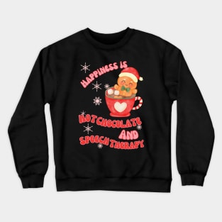 Christmas, speech therapist, speech path, speech language pathologist, slp, slpa Crewneck Sweatshirt